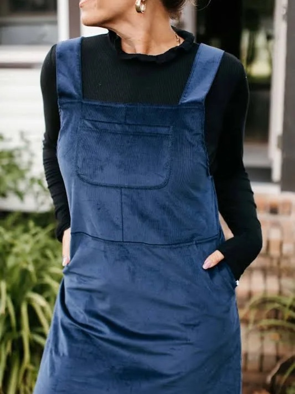 Smash + Tess Dakota Mini Dress in Navy Cord